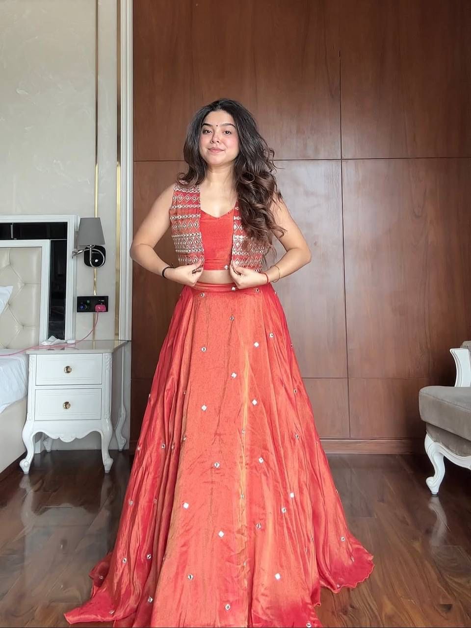 Neha Lehenga with Koti