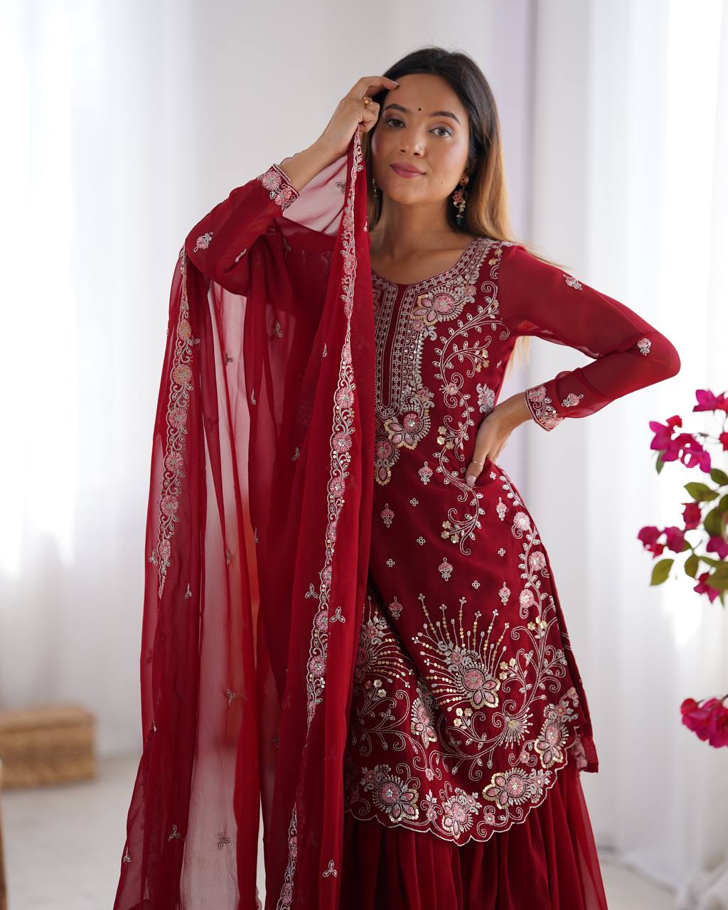 Sequnce work Georgette Sharara Set