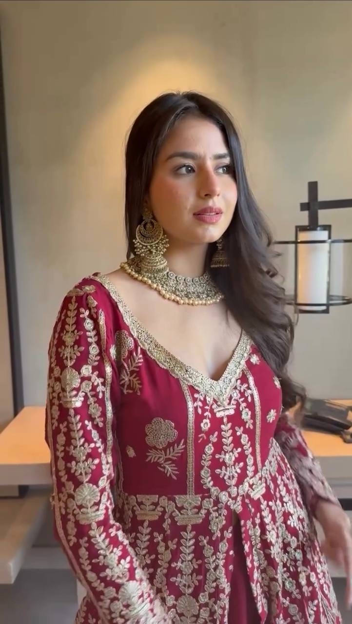 Heavy Crafted Work Anarkali