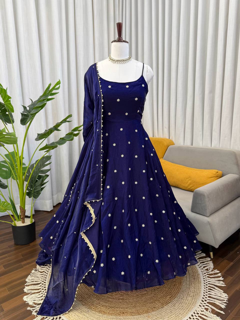 Rina Blue Grace Anarkali