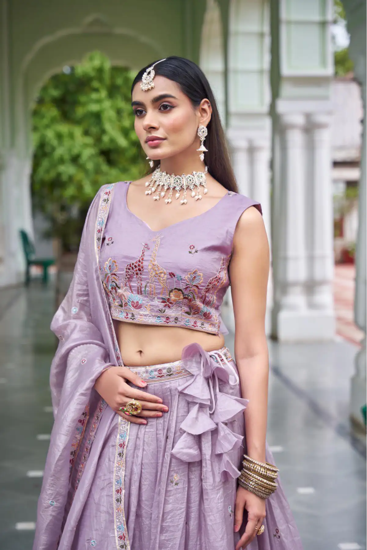 Aarohi Embroidery Lehenga
