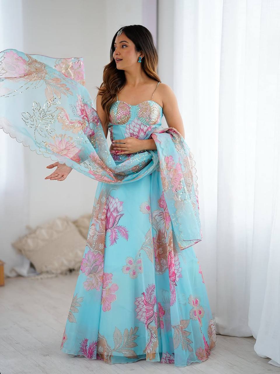 Aarti Fully Stitched Corset Lehenga