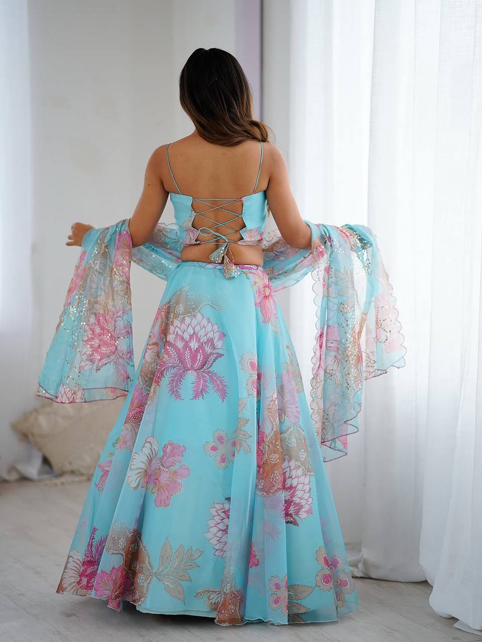 Aarti Fully Stitched Corset Lehenga