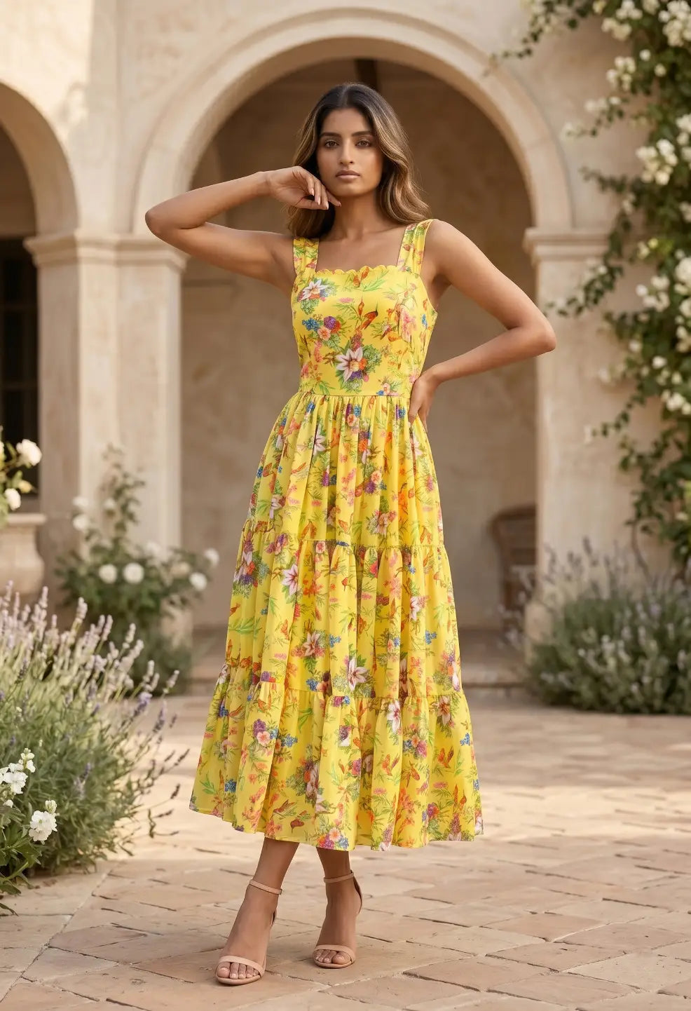 Amrutha Yellow Maxi