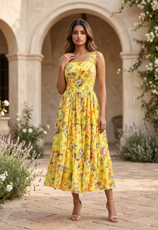 Amrutha Yellow Maxi