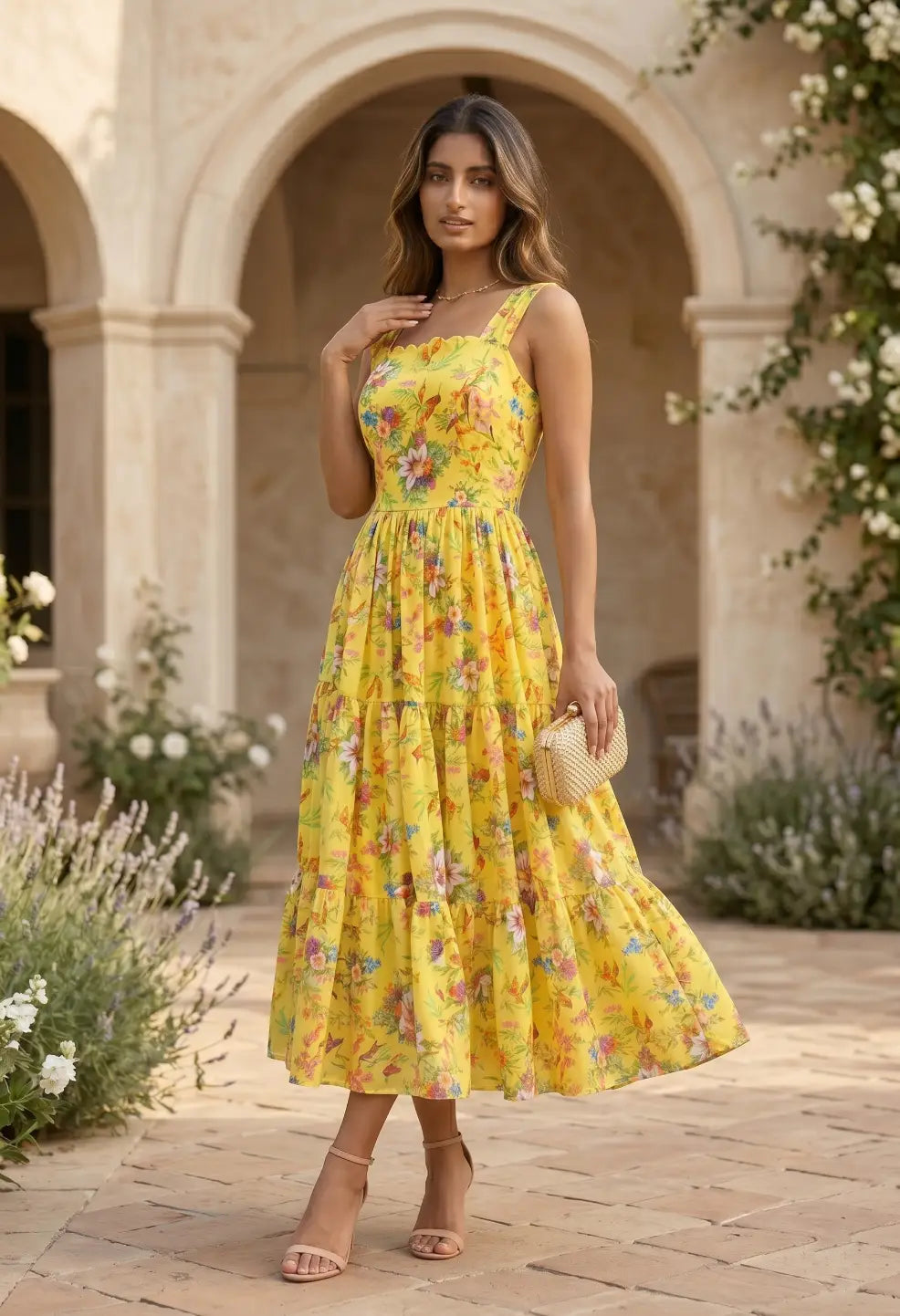Amrutha Yellow Maxi