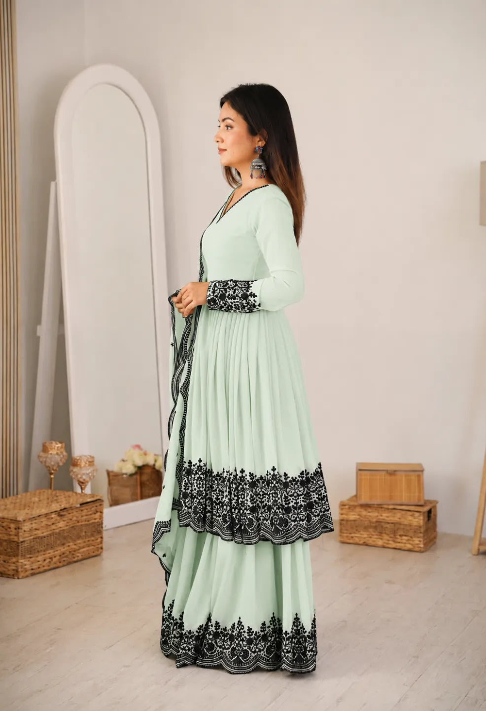 Arti Embroidery Sharara Set
