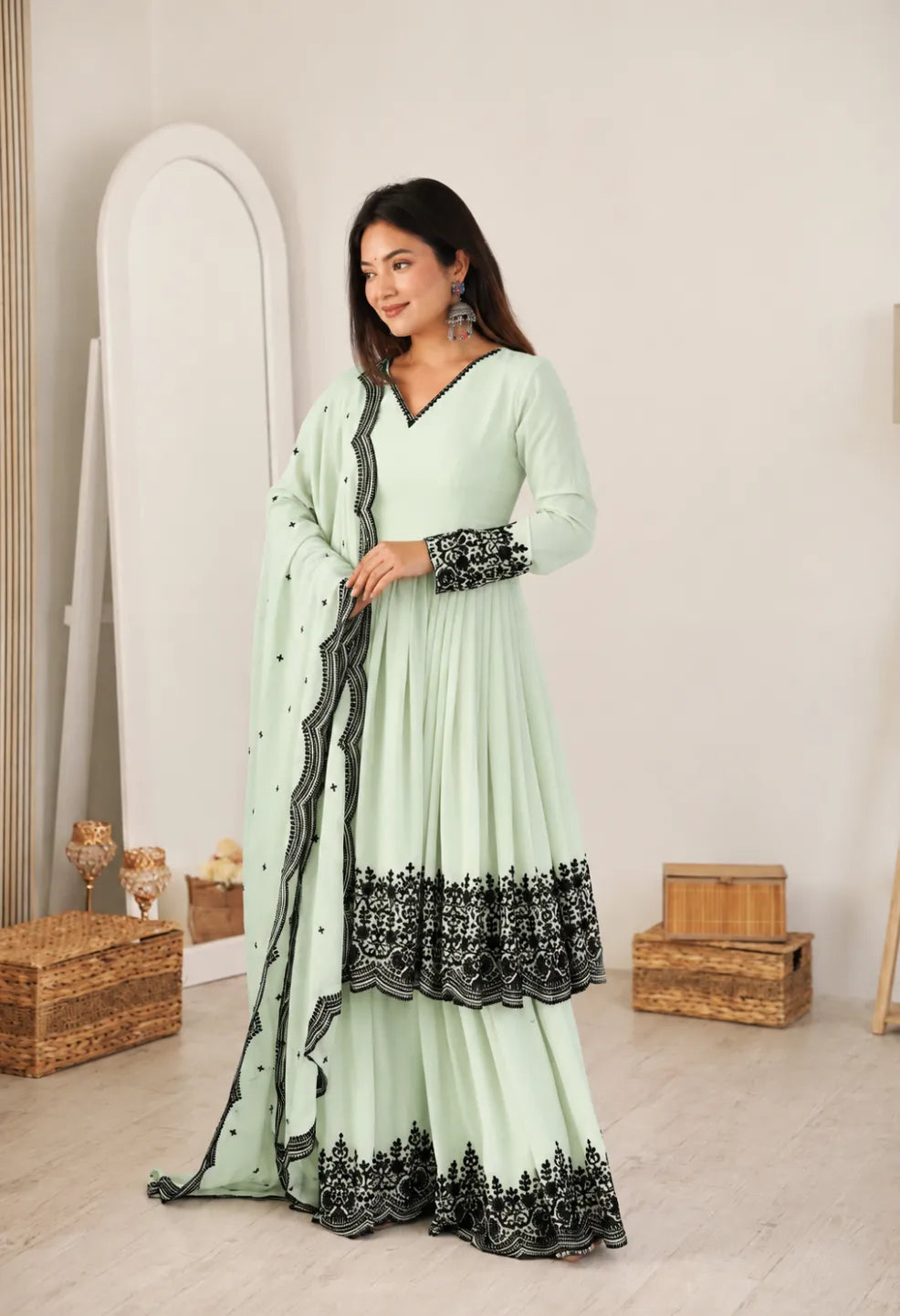 Arti Embroidery Sharara Set