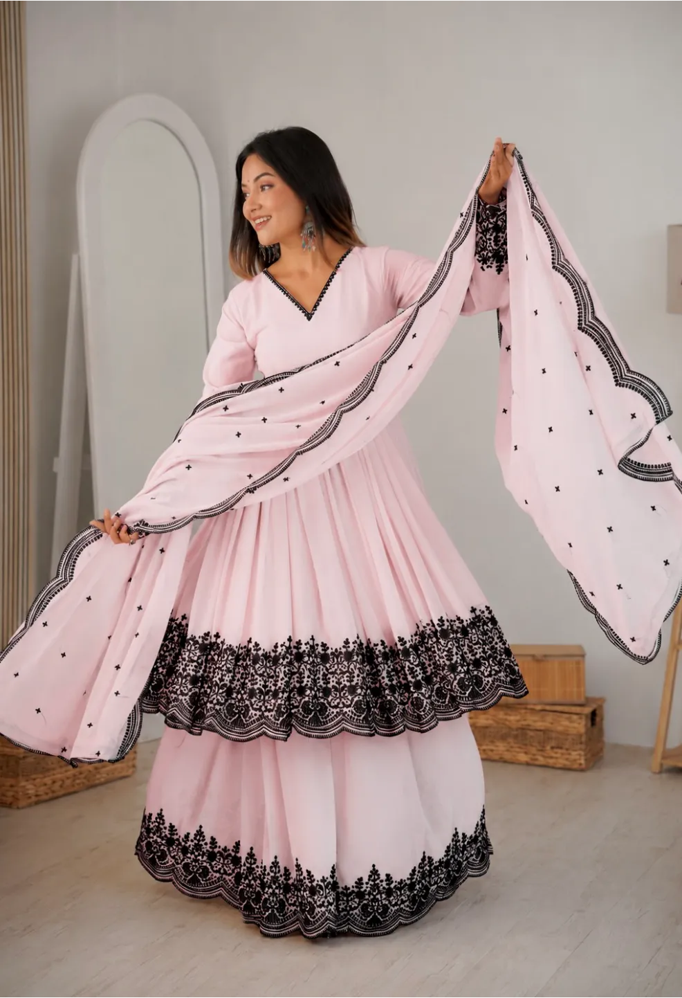 Arti Embroidery Sharara Set