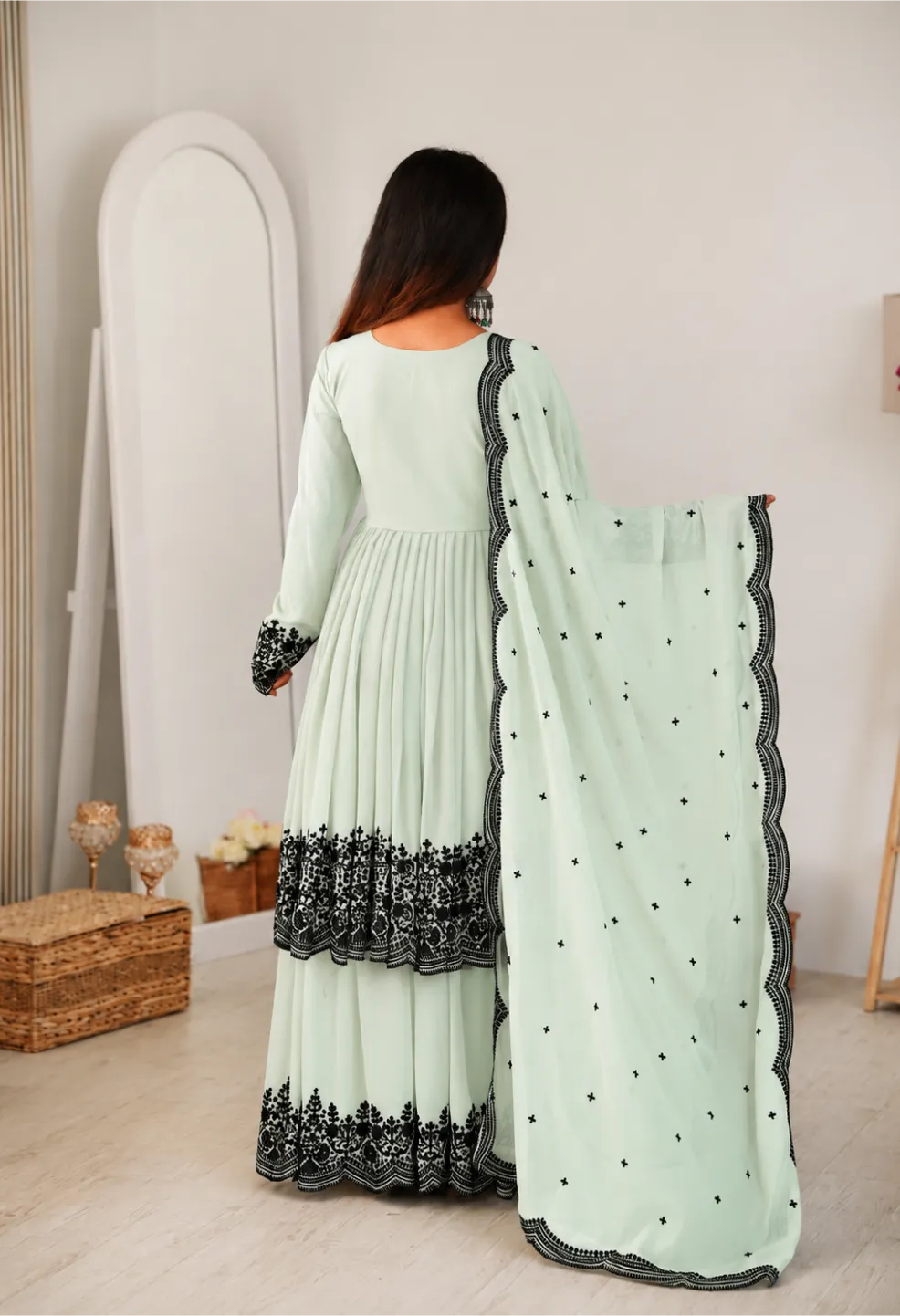 Arti Embroidery Sharara Set