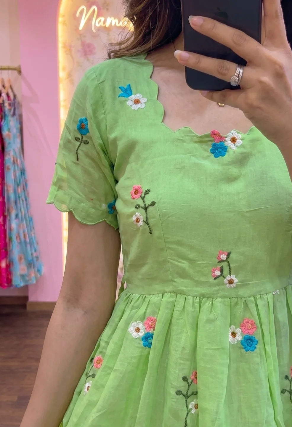 Blush Mint Green