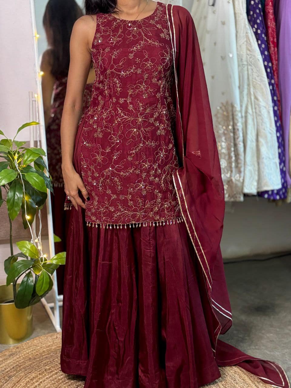 Diya Kurta Palazzo Set