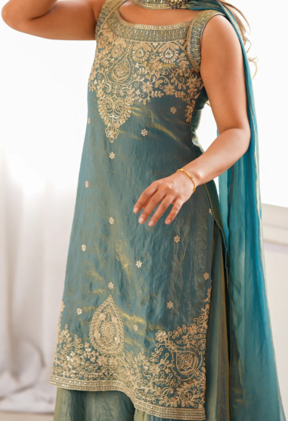 Fendy Silk Sharara Set