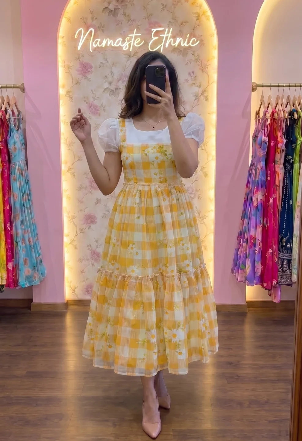 Gingham Sunflower