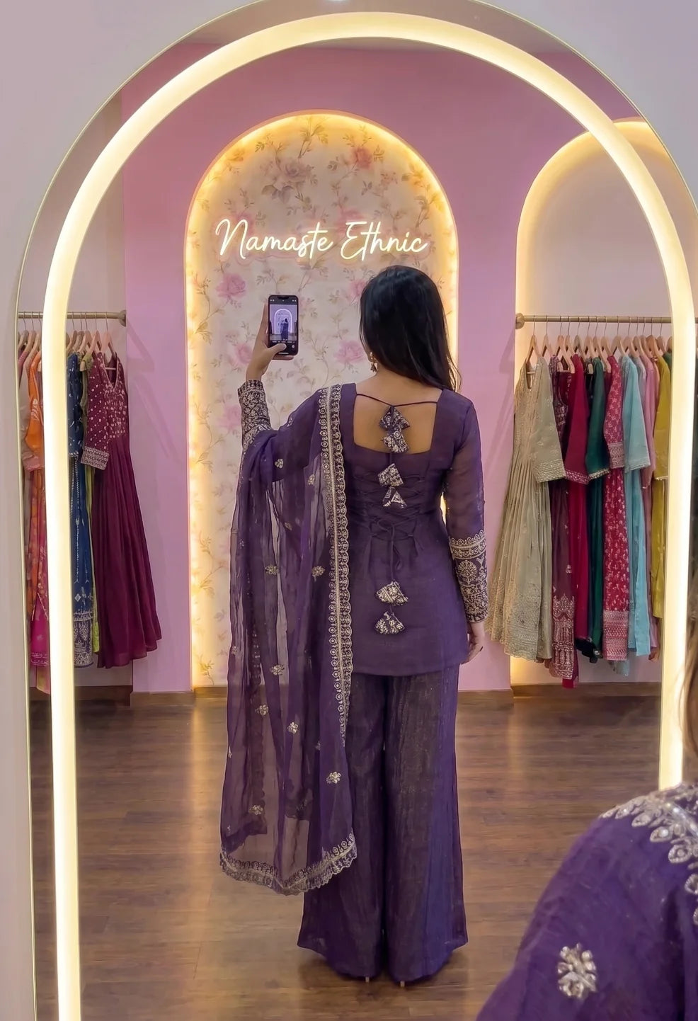 Karina Style Bell Bottom Set Purple