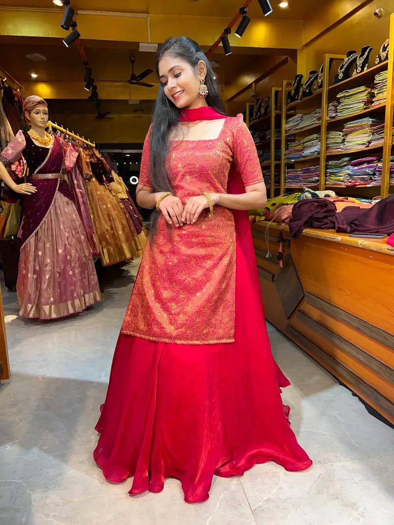 Kumkum 3 in 1 Lehenga