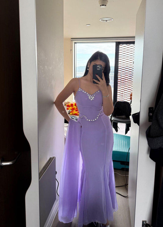 Lavender Mermaid Style Gown