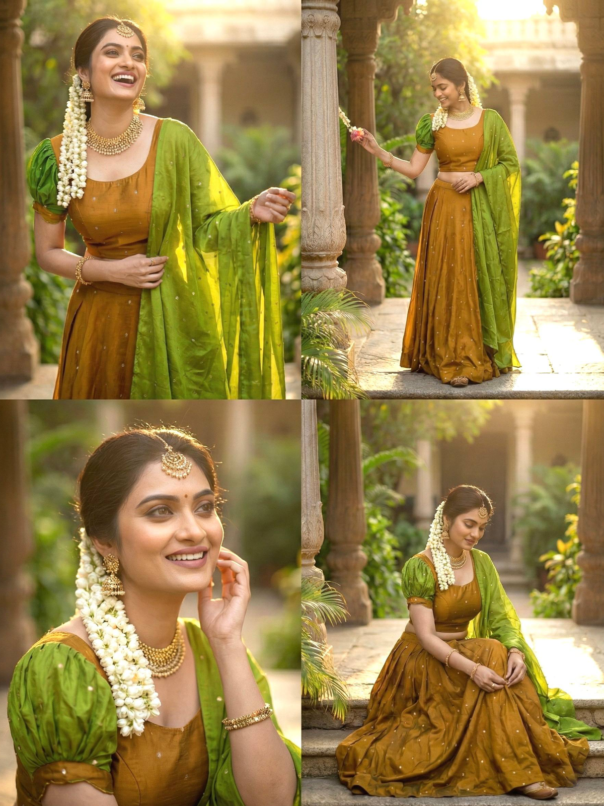 Mustard Golden Lehenga