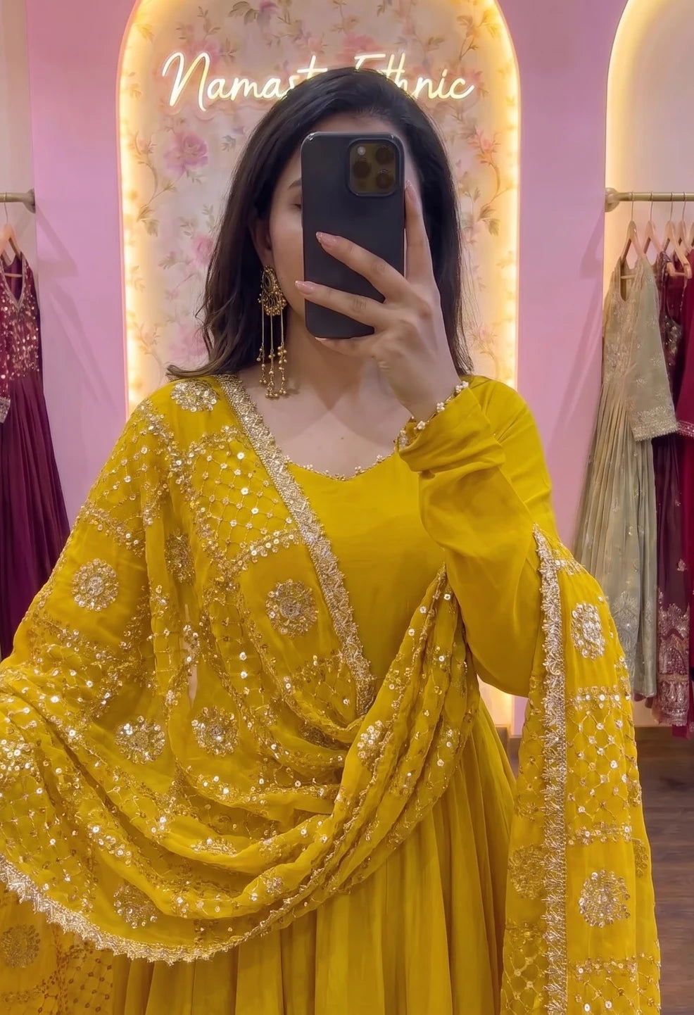 Naina Anarkali Yellow