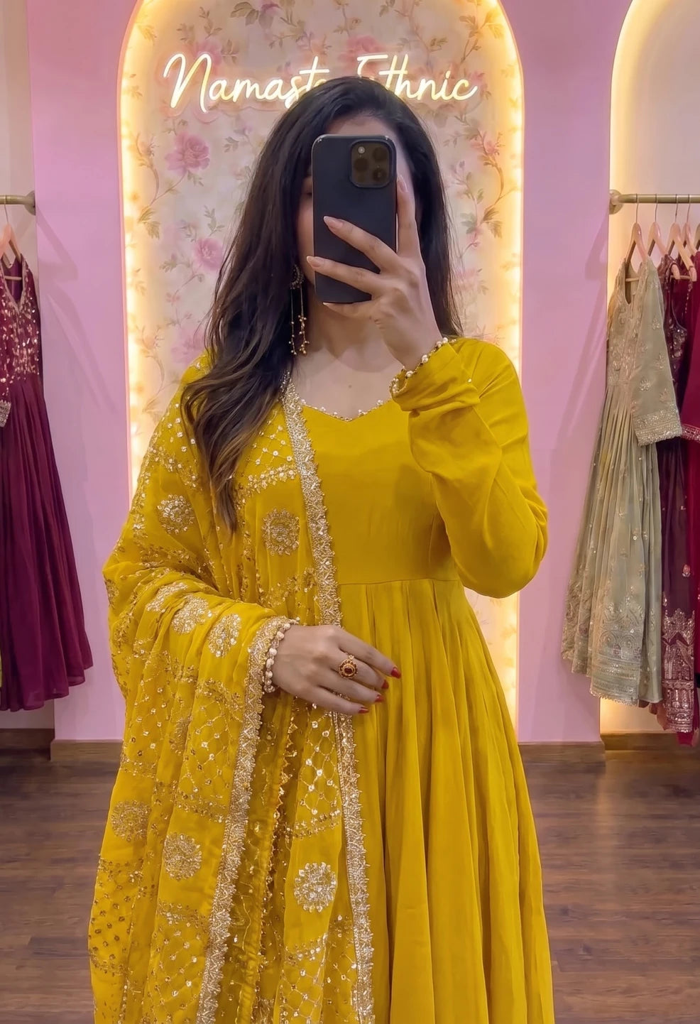 Naina Anarkali Yellow