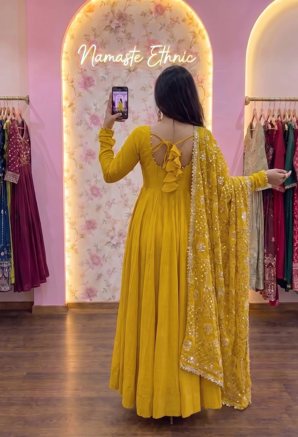 Naina Anarkali Yellow