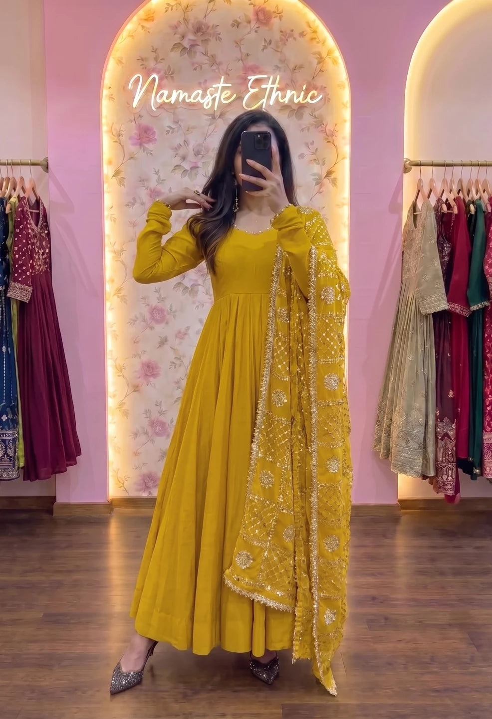 Naina Anarkali Yellow