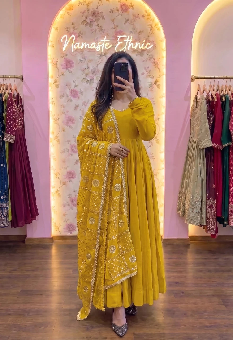 Naina Anarkali Yellow