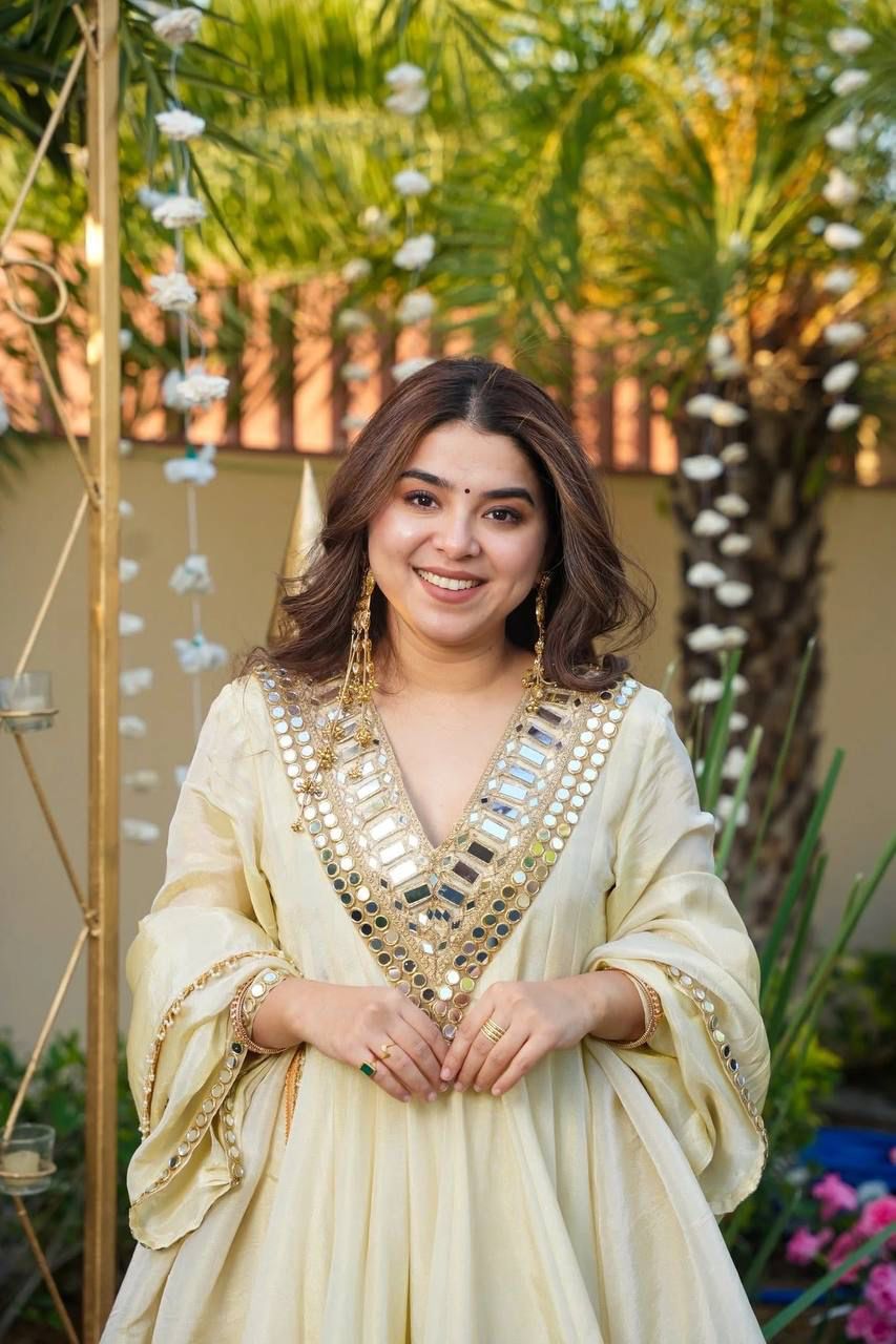 Noor Mirror Work Sharara Set