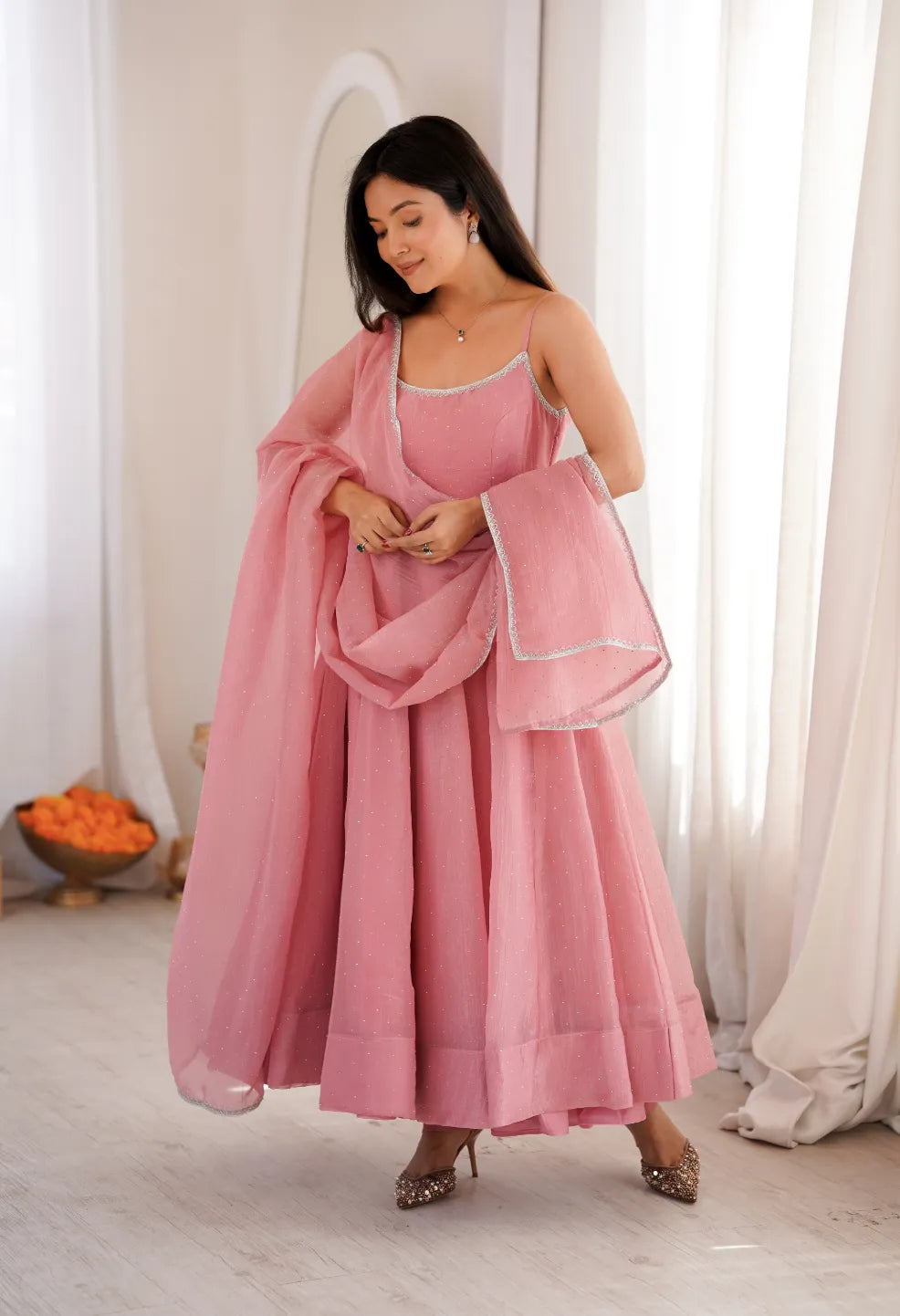 Pastel Anarkali set