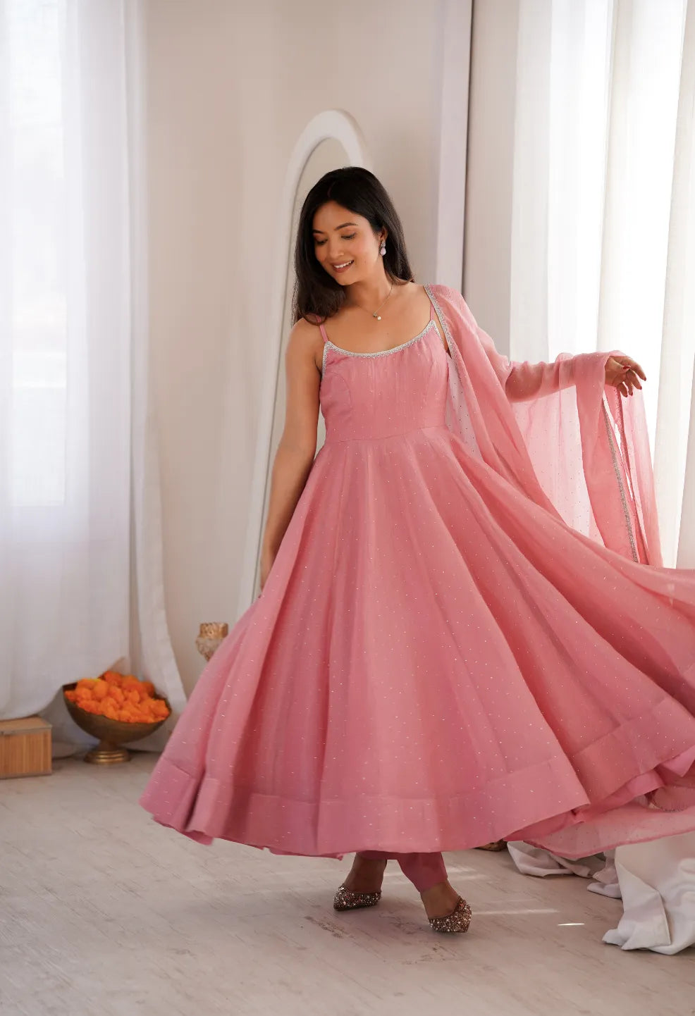 Pastel Anarkali set