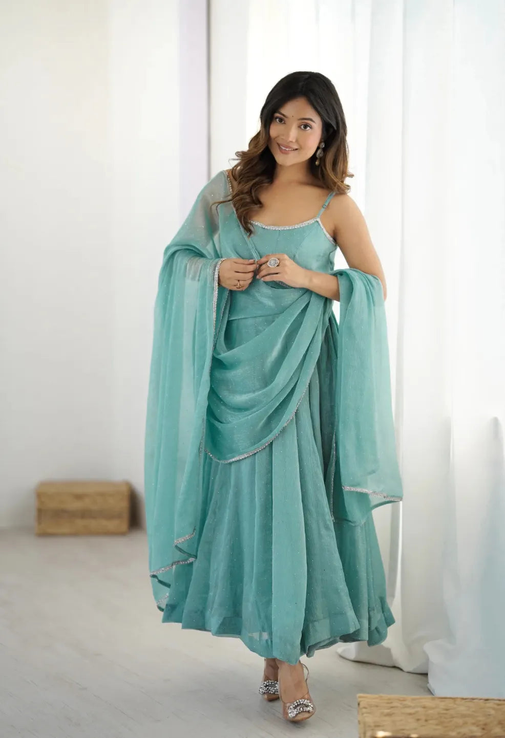 Pastel Anarkali set