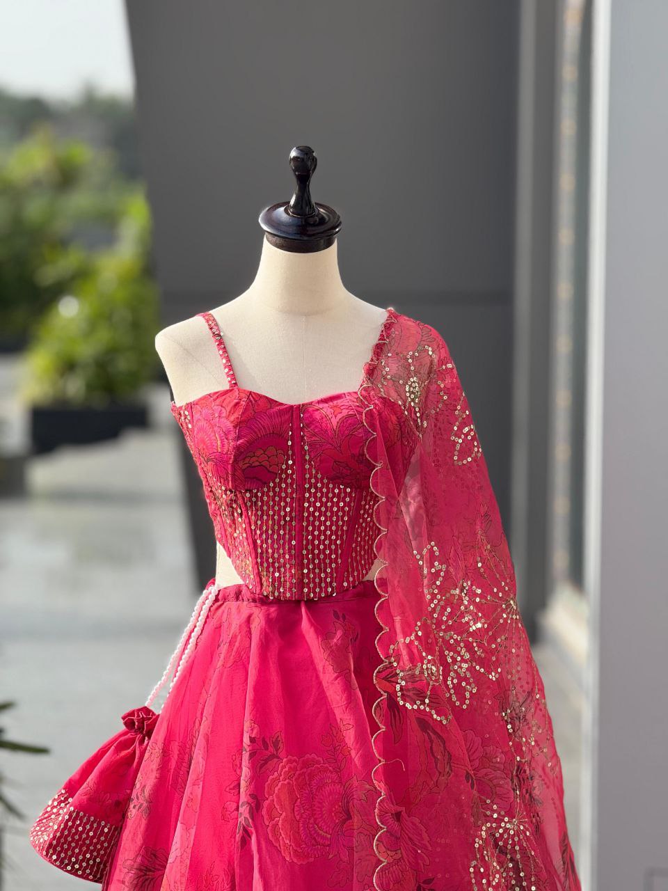 Payal Fully Stitched Corset Lehenga