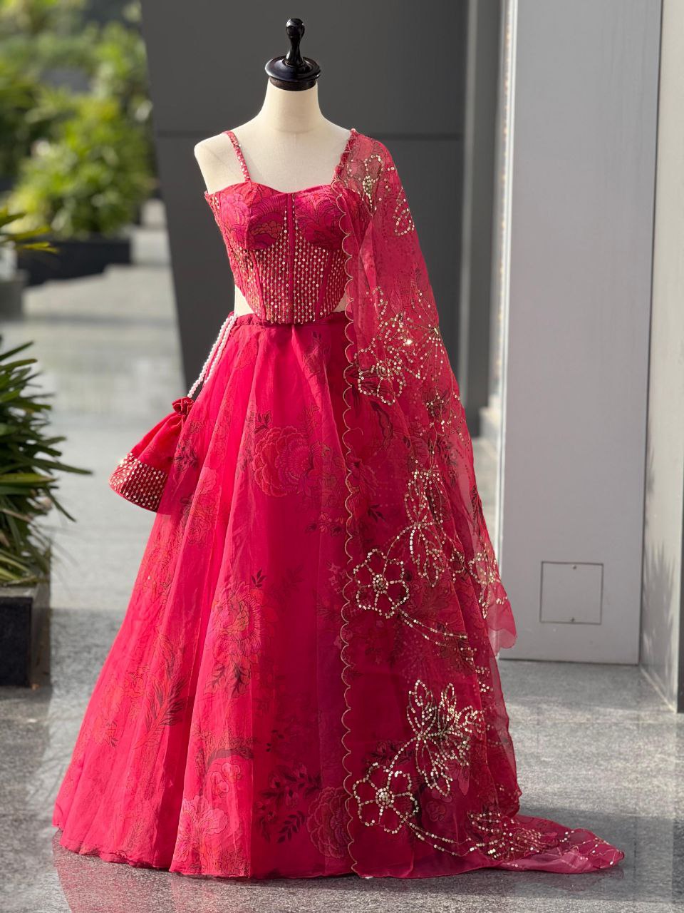 Payal Fully Stitched Corset Lehenga
