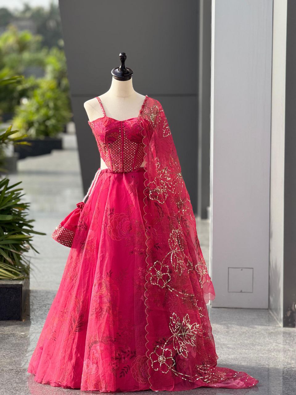 Payal Fully Stitched Corset Lehenga