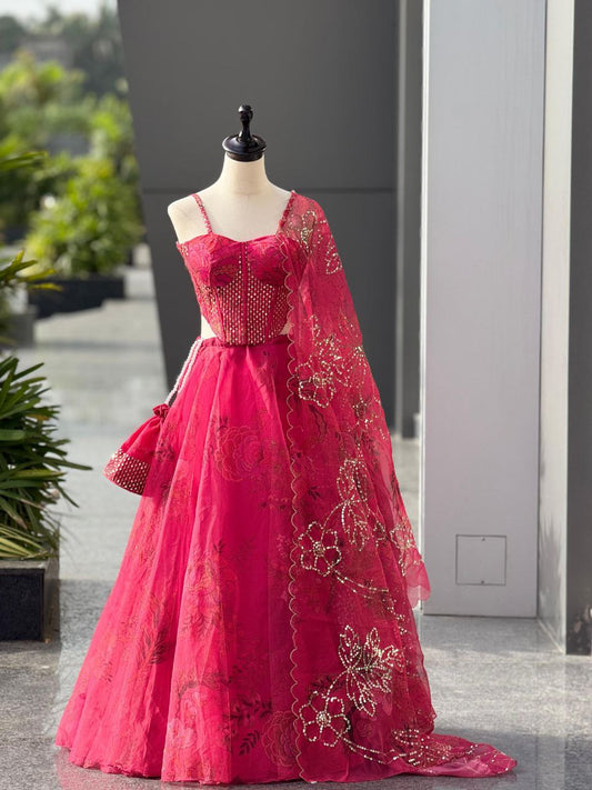 Payal Fully Stitched Corset Lehenga