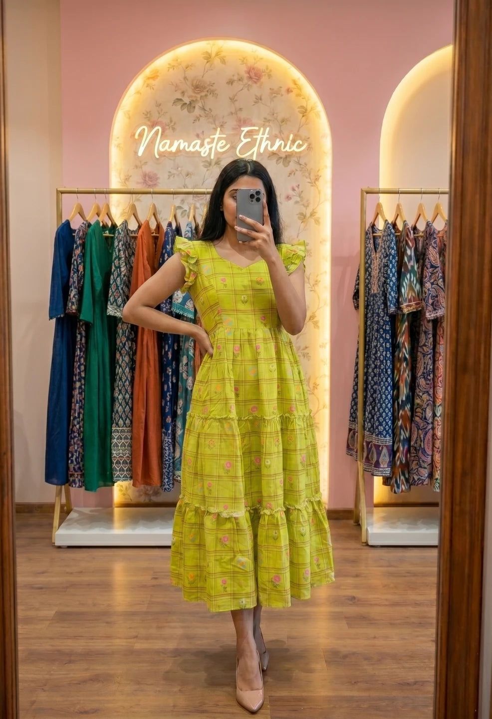 Plaid Maxi Green