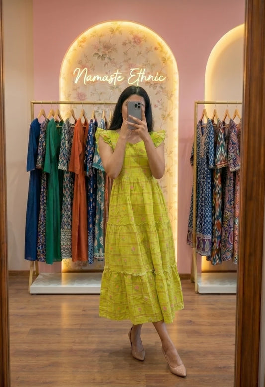Plaid Maxi Green