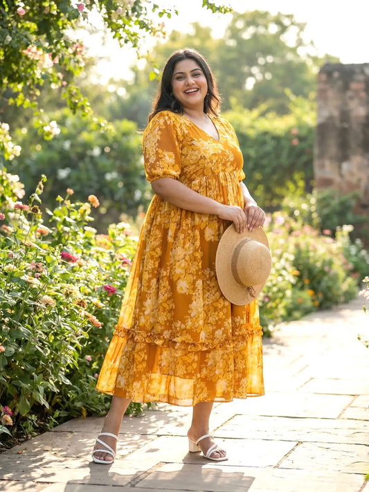 Plus Summer Maxi - Yellow