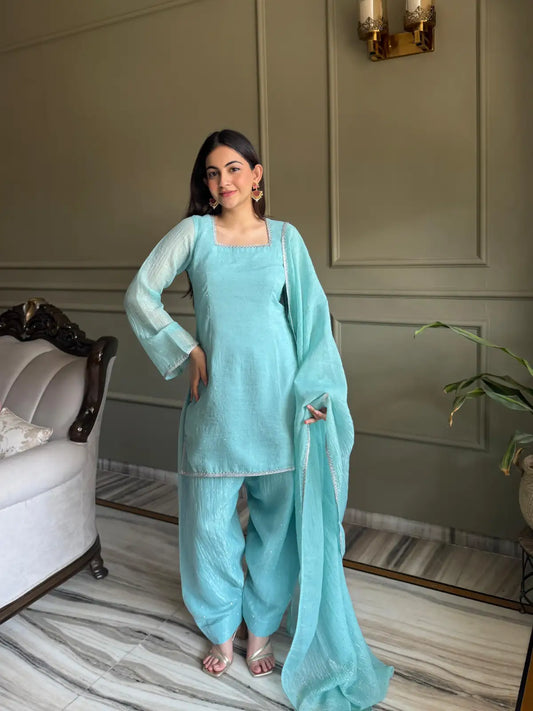 Siroksi work Duppata Set