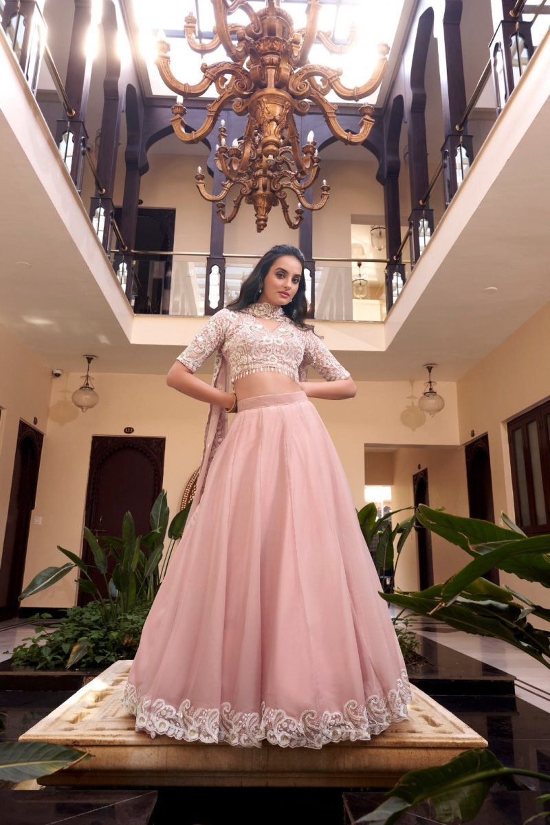 Weone Silk Embellishment With Pearl Coding And Sequins Embroidery Work