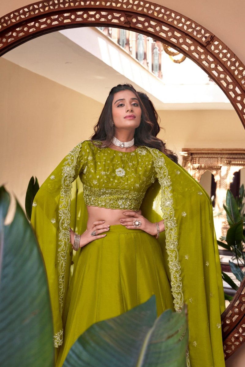 Star Georgette Embellishment With Pearl Coding And Sequins Embroidery Work