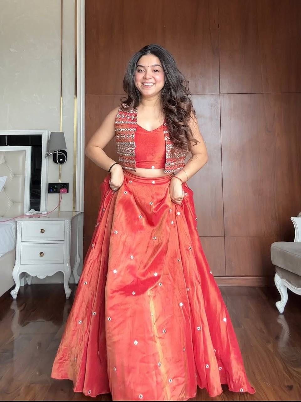 Neha Lehenga with Koti