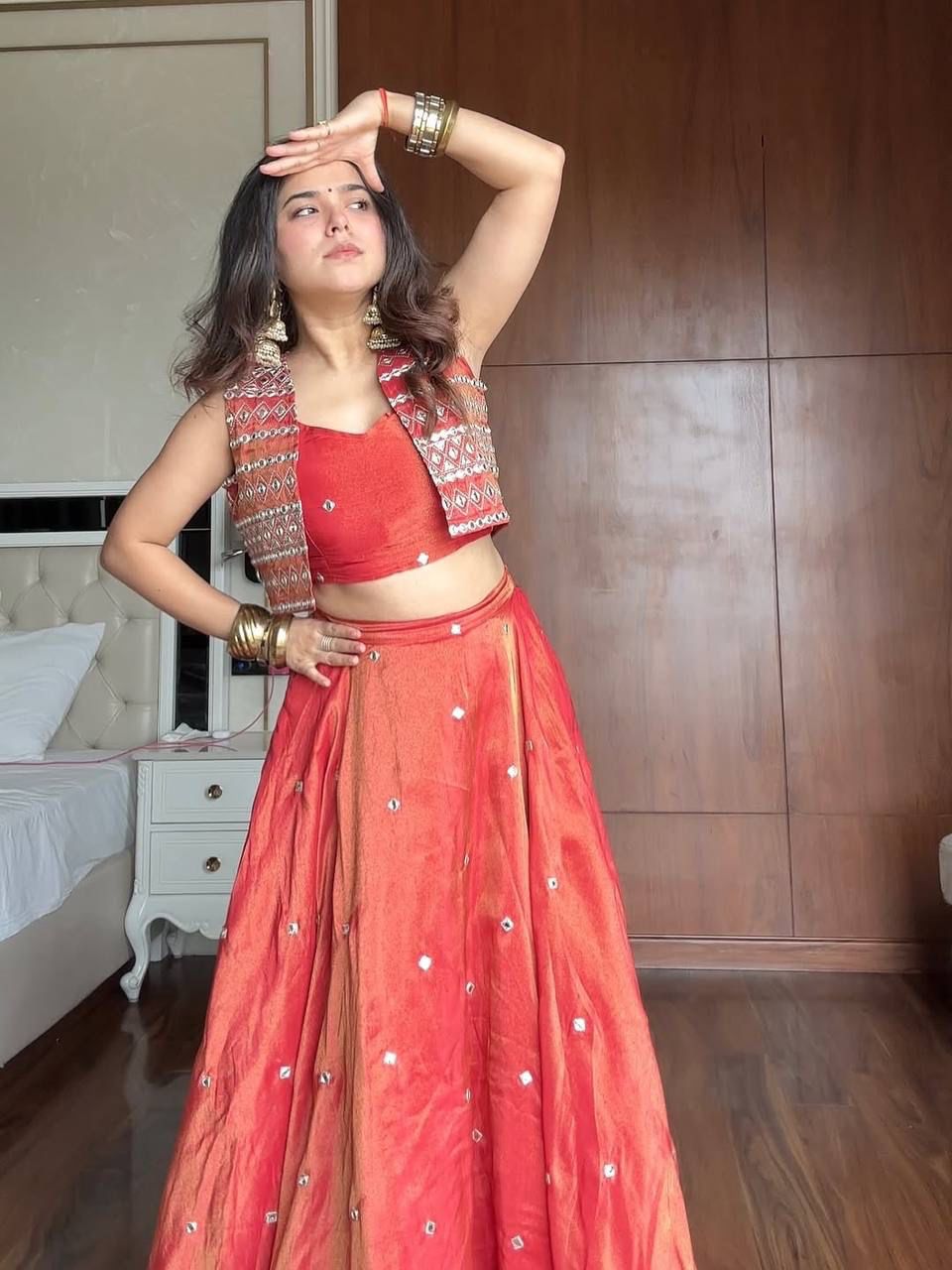Neha Lehenga with Koti