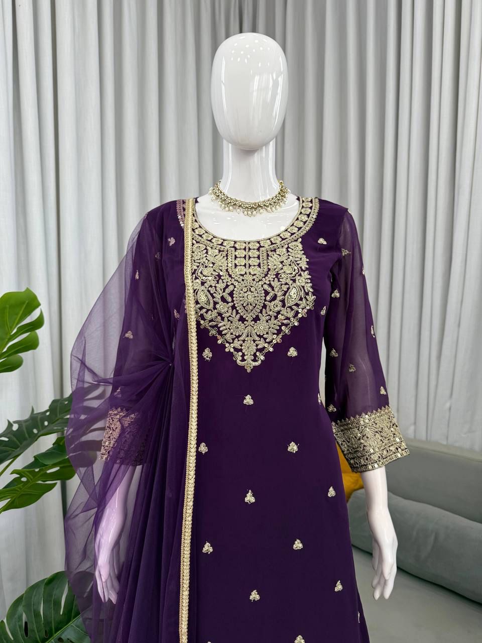 Ria Purple Sharara