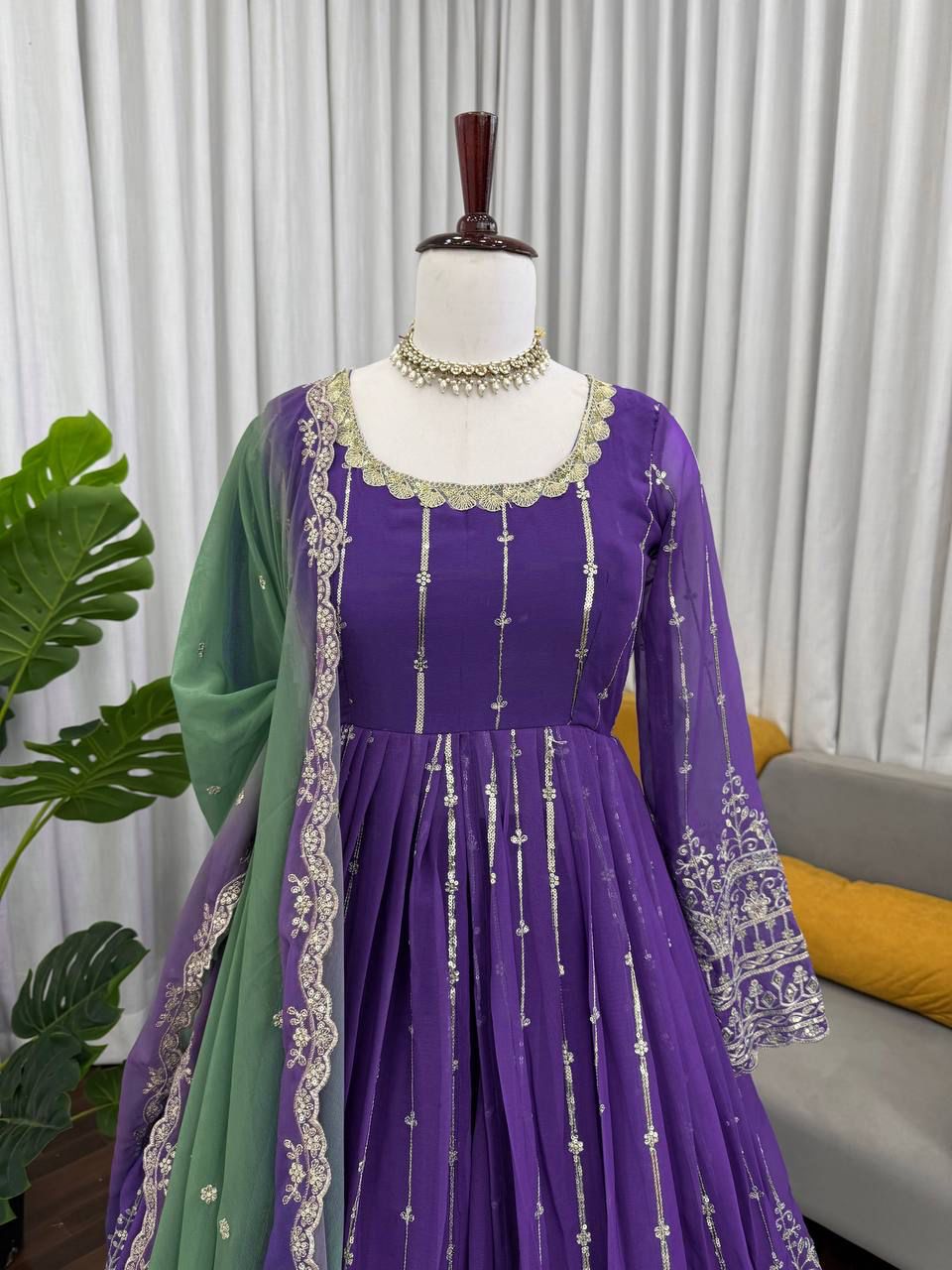Sonam Kapoor Purple Anarkali