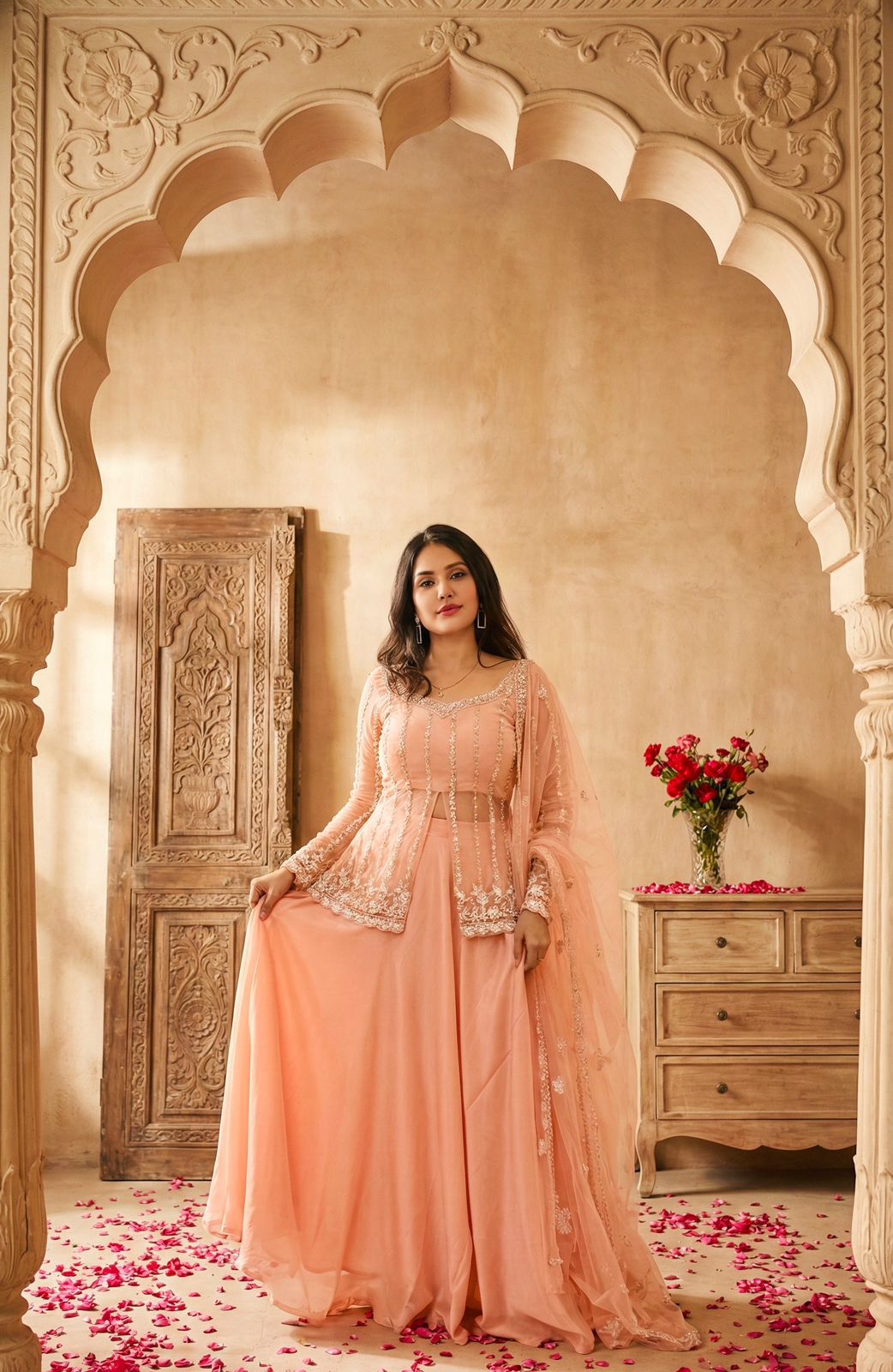 Zeenat Pearl Lehenga