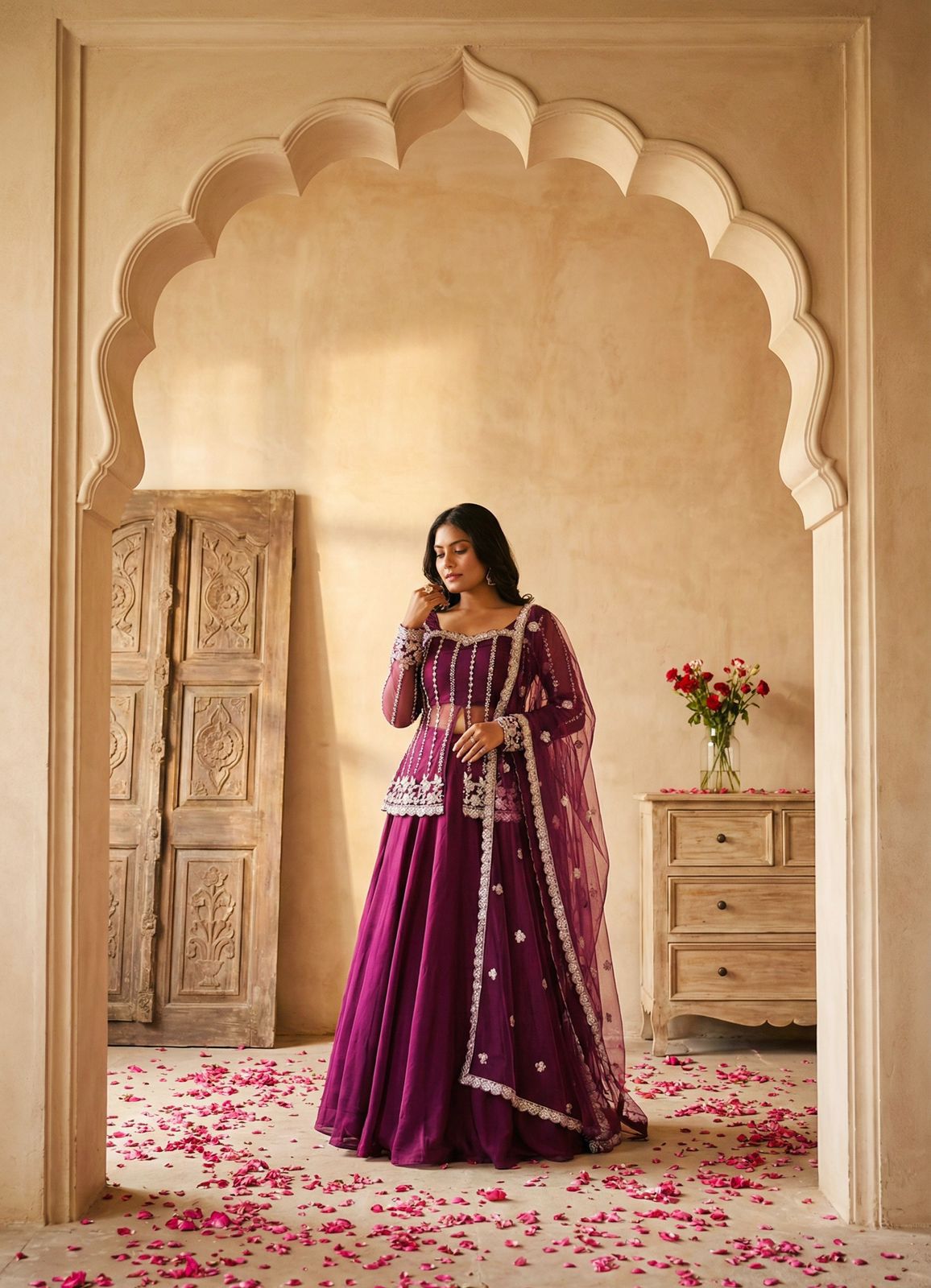 Zeenat Pearl Lehenga
