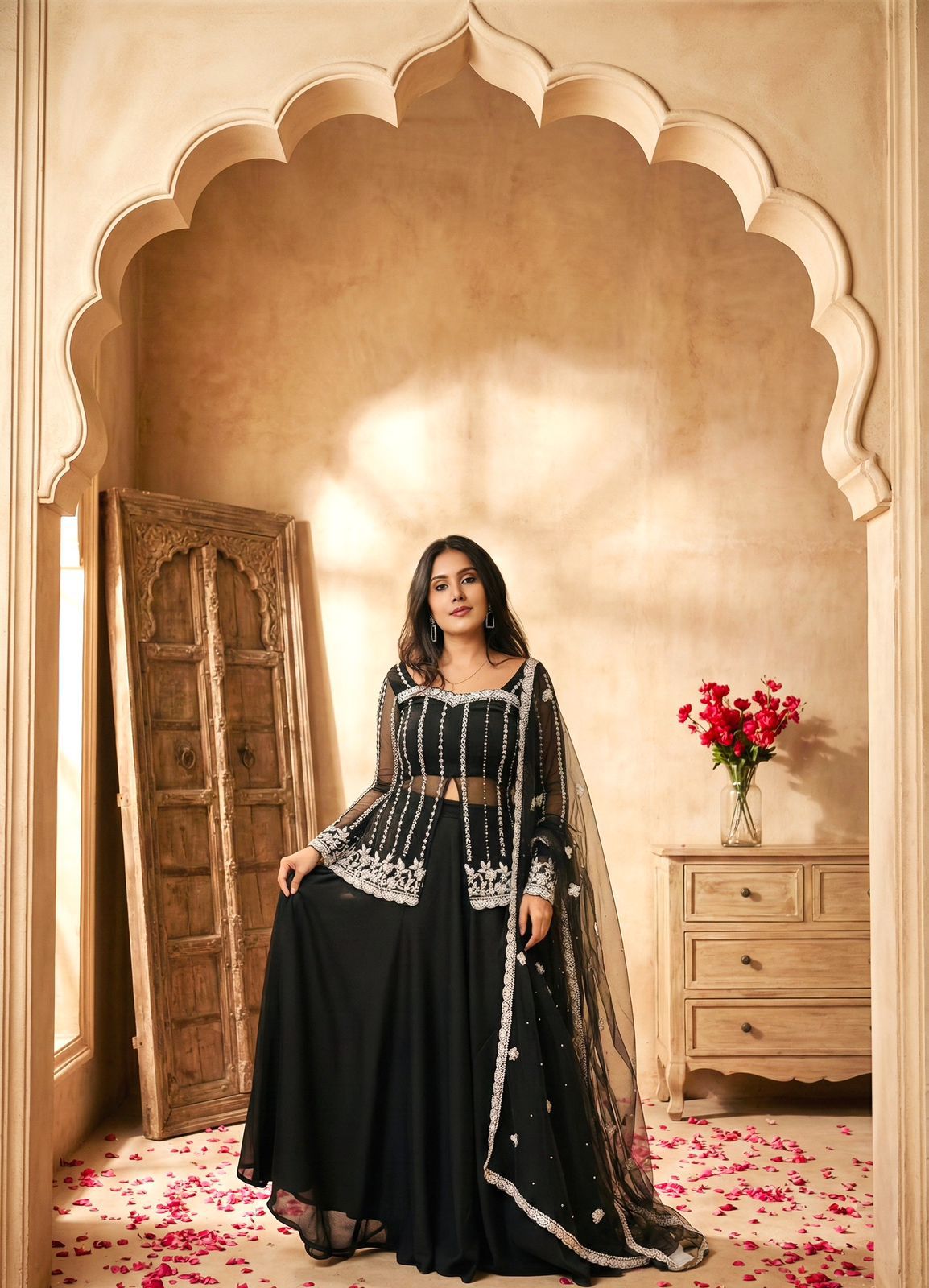 Zeenat Pearl Lehenga