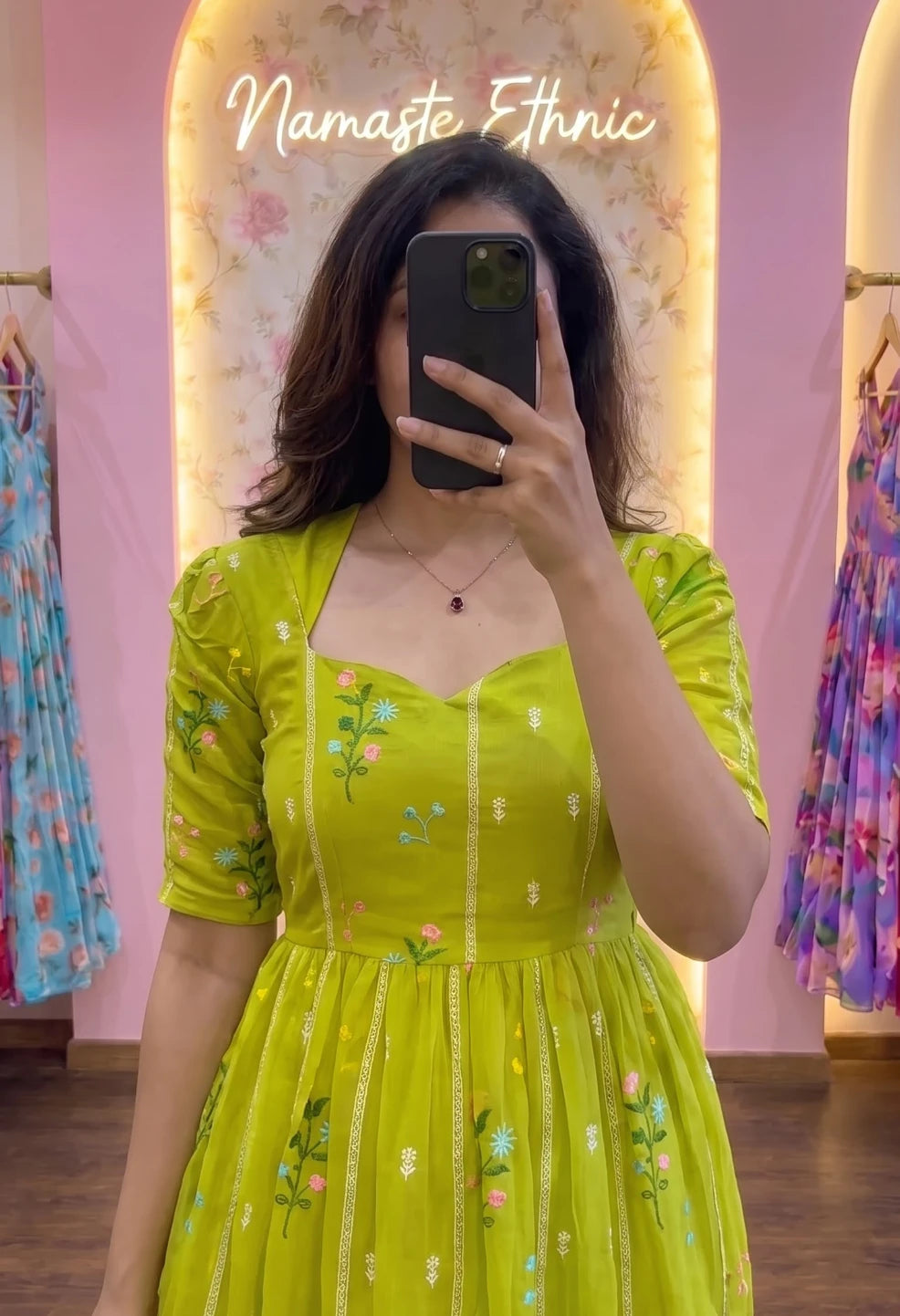 Yamini Neon Maxi