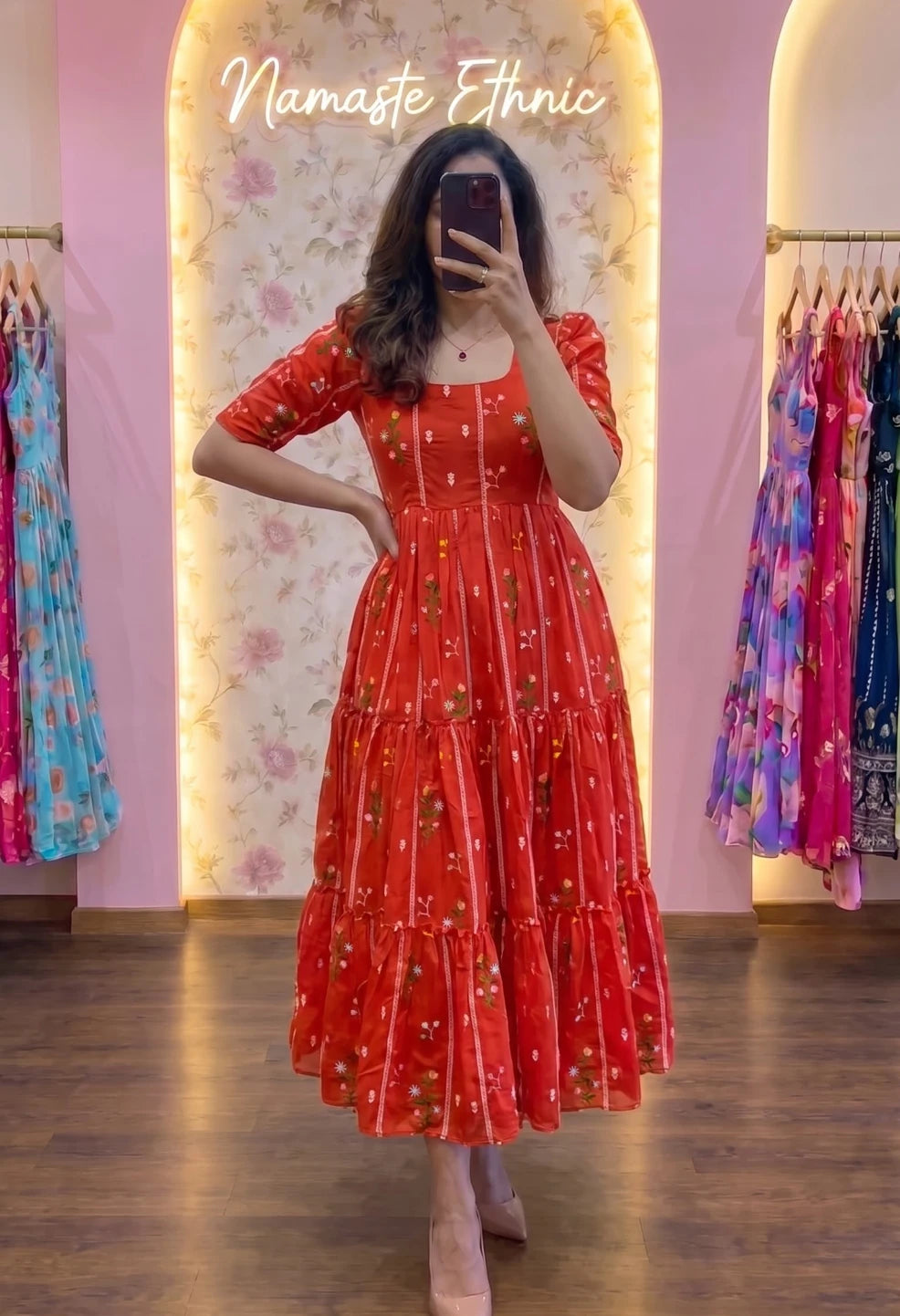 Yamini Rust Maxi